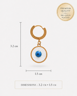 Load image into Gallery viewer, Rise Above Nazar Earrings
