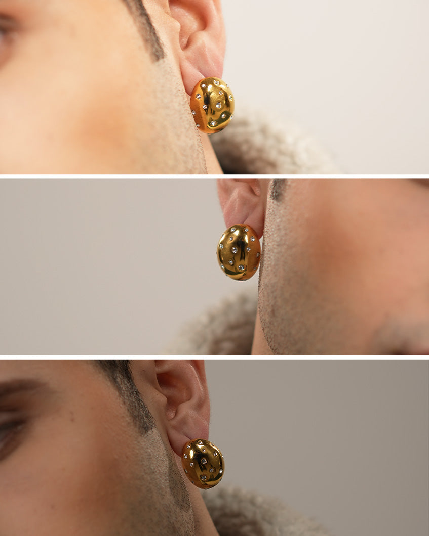 Stone Hearted Earrings