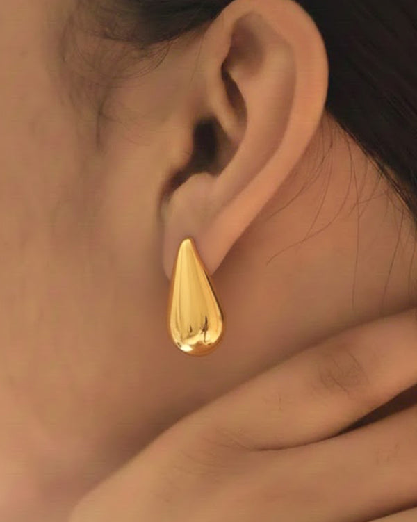 Rising Teardrop Earrings by Imaraya – gold plated teardrop earrings, hypoallergenic jewelry