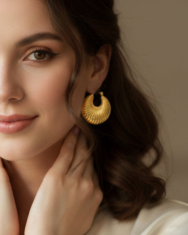 All of You Earrings by Imaraya – gold plated statement earrings, hypoallergenic anti-tarnish jewelry