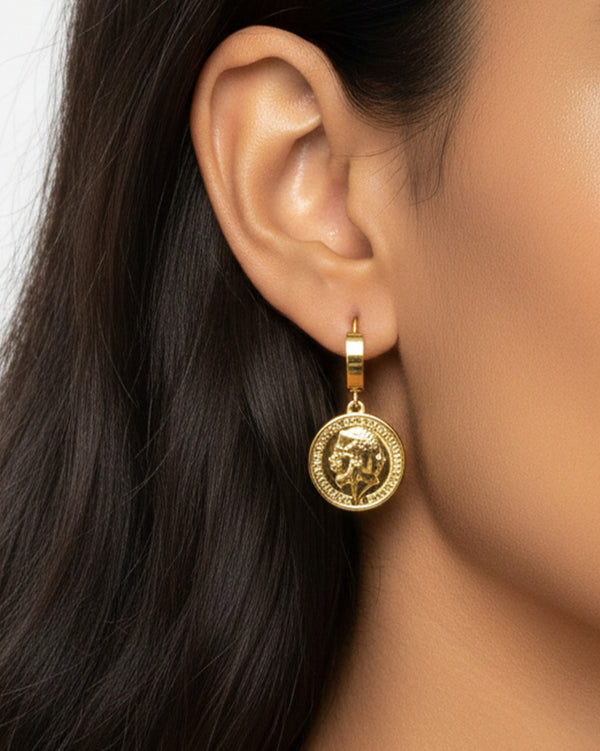 Rule Free Earrings by Imaraya – bold gold plated statement earrings, hypoallergenic jewelry