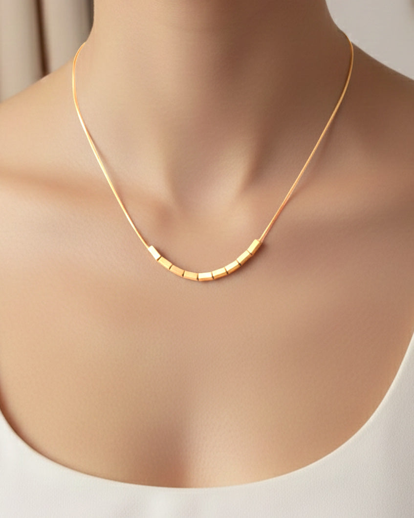 Stepping stones necklace by imaraya – symbolic gold plated necklace, hypoallergenic anti tarnish jewelry