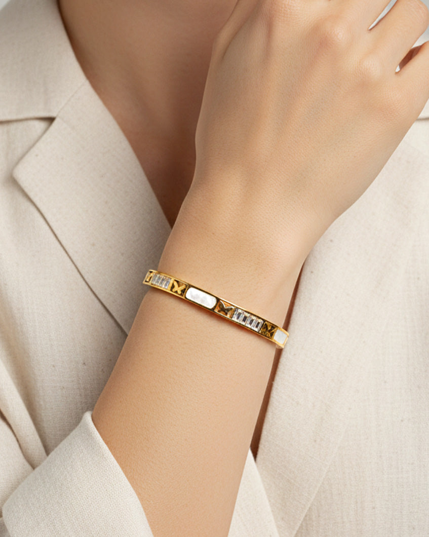 I Am Evolving Bracelet by Imaraya – meaningful gold plated bracelet, hypoallergenic jewelry