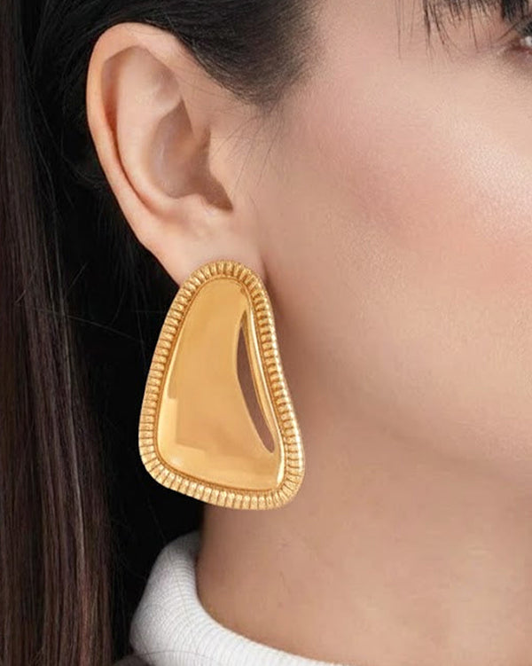 Boldly You Earrings by Imaraya – expressive gold plated earrings, hypoallergenic anti-tarnish jewelry