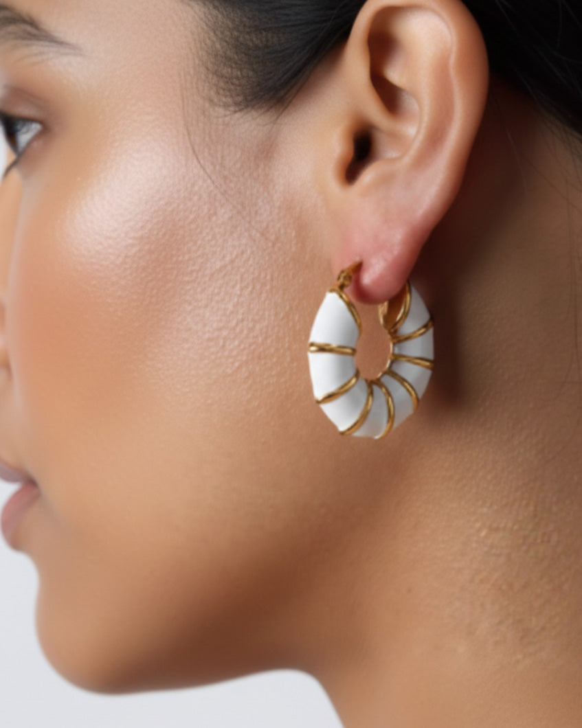 Workaholic Earrings by Imaraya – chic gold plated everyday earrings, hypoallergenic jewelry