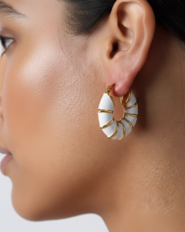 Workaholic Earrings by Imaraya – chic gold plated everyday earrings, hypoallergenic jewelry