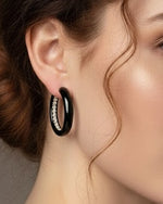 Load image into Gallery viewer, In Your Element Earrings - Textured gold drop earrings. Water-resistant &amp; hypoallergenic for comfortable, everyday wear.
