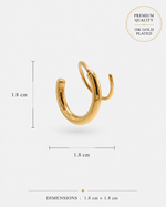 Load image into Gallery viewer, Twin Curve Hoops
