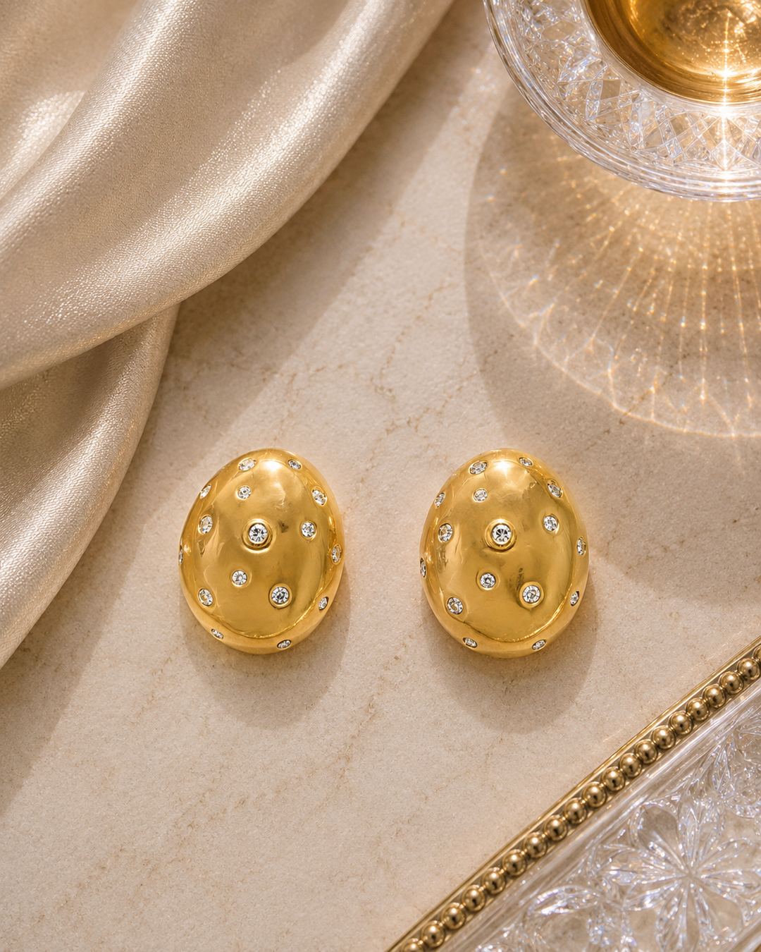 Stone Hearted Earrings