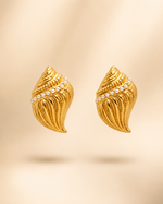 Load image into Gallery viewer, Golden Conch Studs
