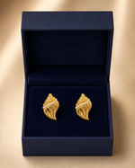 Load image into Gallery viewer, Golden Conch Studs
