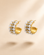 Load image into Gallery viewer, Empowered Pearl Earrings
