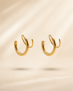 Load image into Gallery viewer, Twin Curve Hoops
